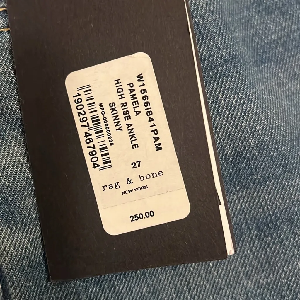 Rag & Bone Light Blue Ankle Jeans - Image 6