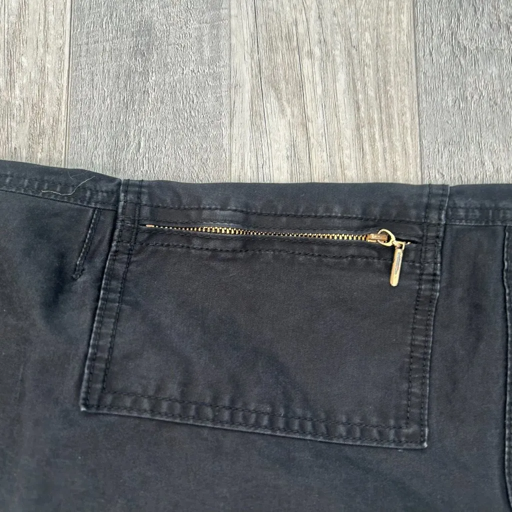 White House Black Market Washed Black Slim Crop Pants O38 - Image 2