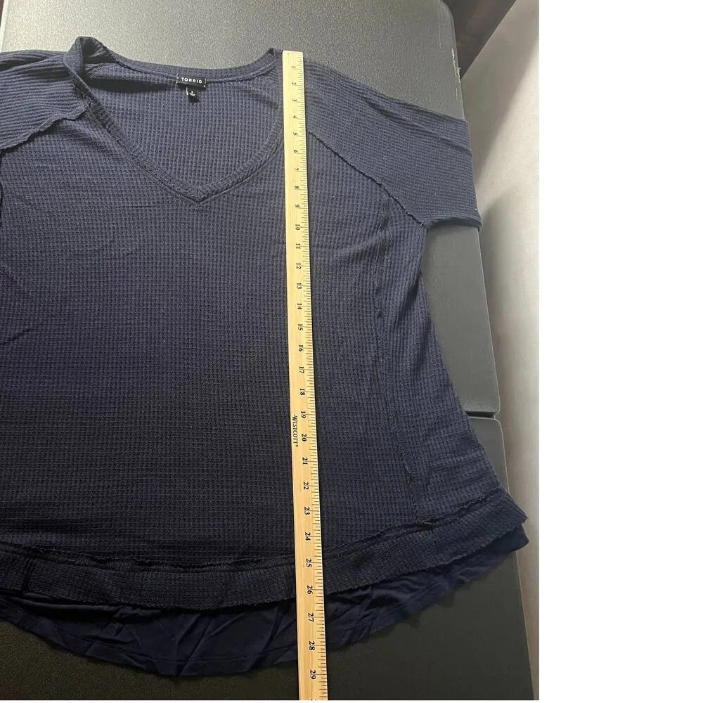 Torrid Womens Thermal 2X Waffle Knit Stretch Comfort Relaxed Sleep Lounge Cozy - Image 9