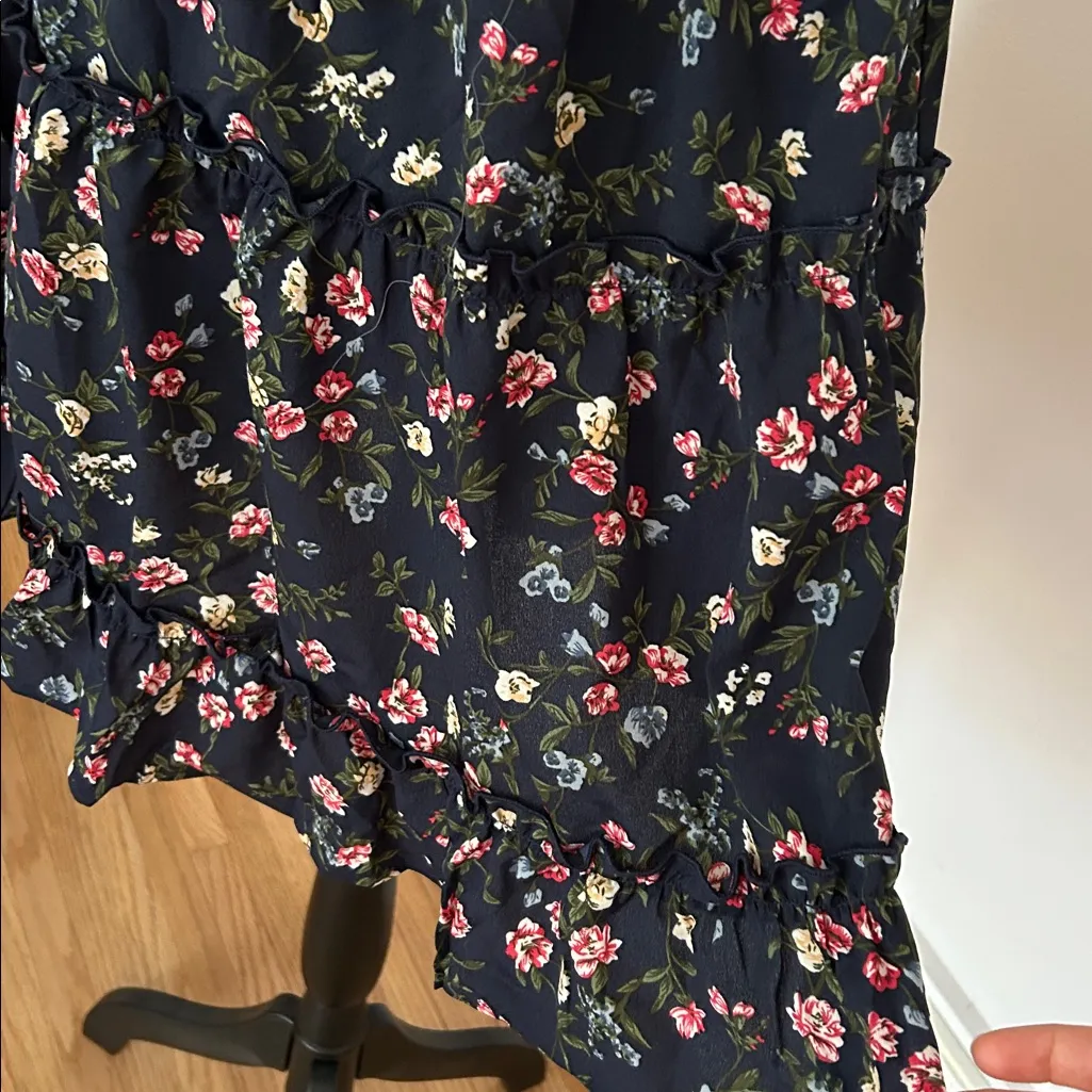 NWT CUPSHE Sprig & Blossom Floral Mini Dress with tie neck - Image 8