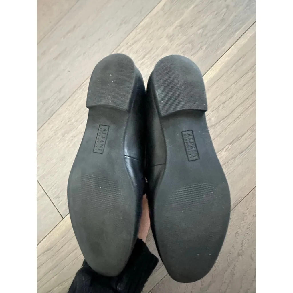 Alfani Black Loafers with Gold Bit Detail Size 7.5 - Image 5