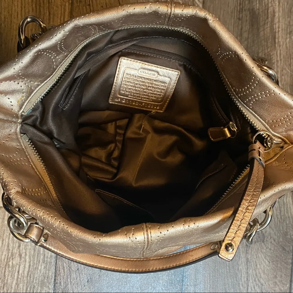 Gold Coach Brooke Shoulder | Handbag | Purse - Image 7
