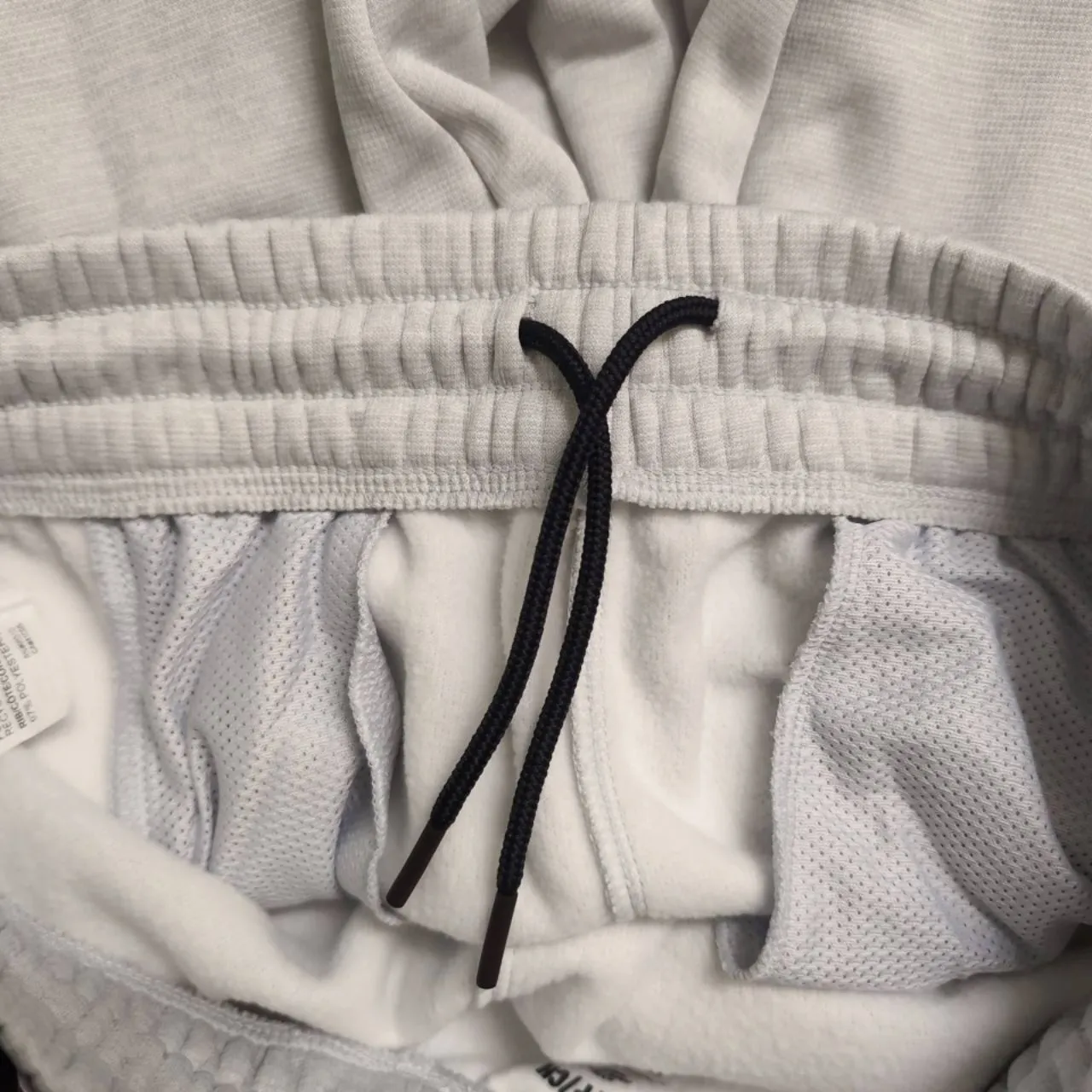 NWT Under Armour UA Fleece Jogger Light Grey Logo Ribbed Cuff Pants S - Image 7