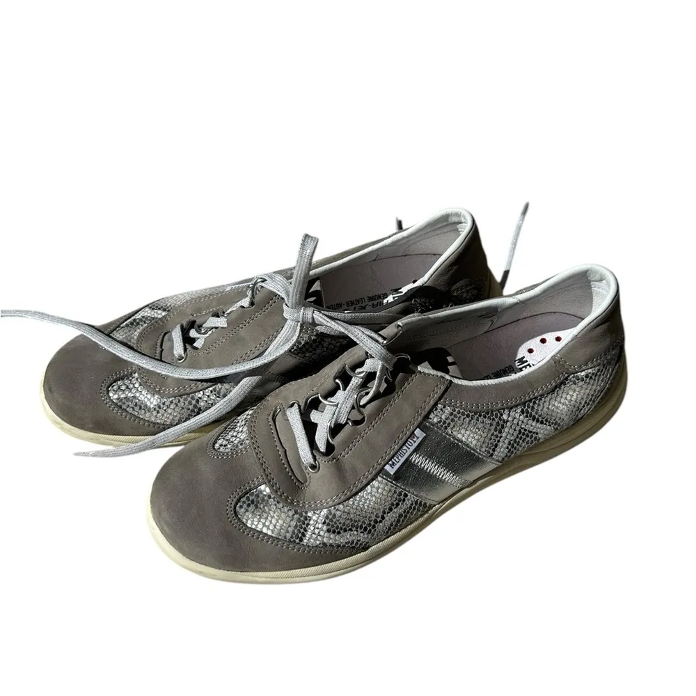 Mephisto Womens Runoff Air Jet Light Gray Bucksoft Sand Boa/Nickle Pearl Sz 7.5 - Image 2