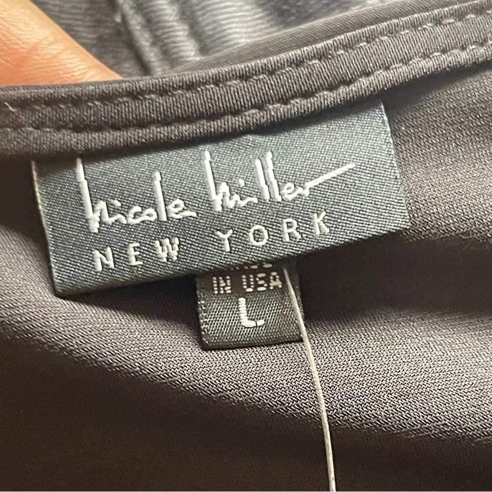 NICOLE MILLER | Black Tiered Babydoll Mini Dress Sz L - Image 6