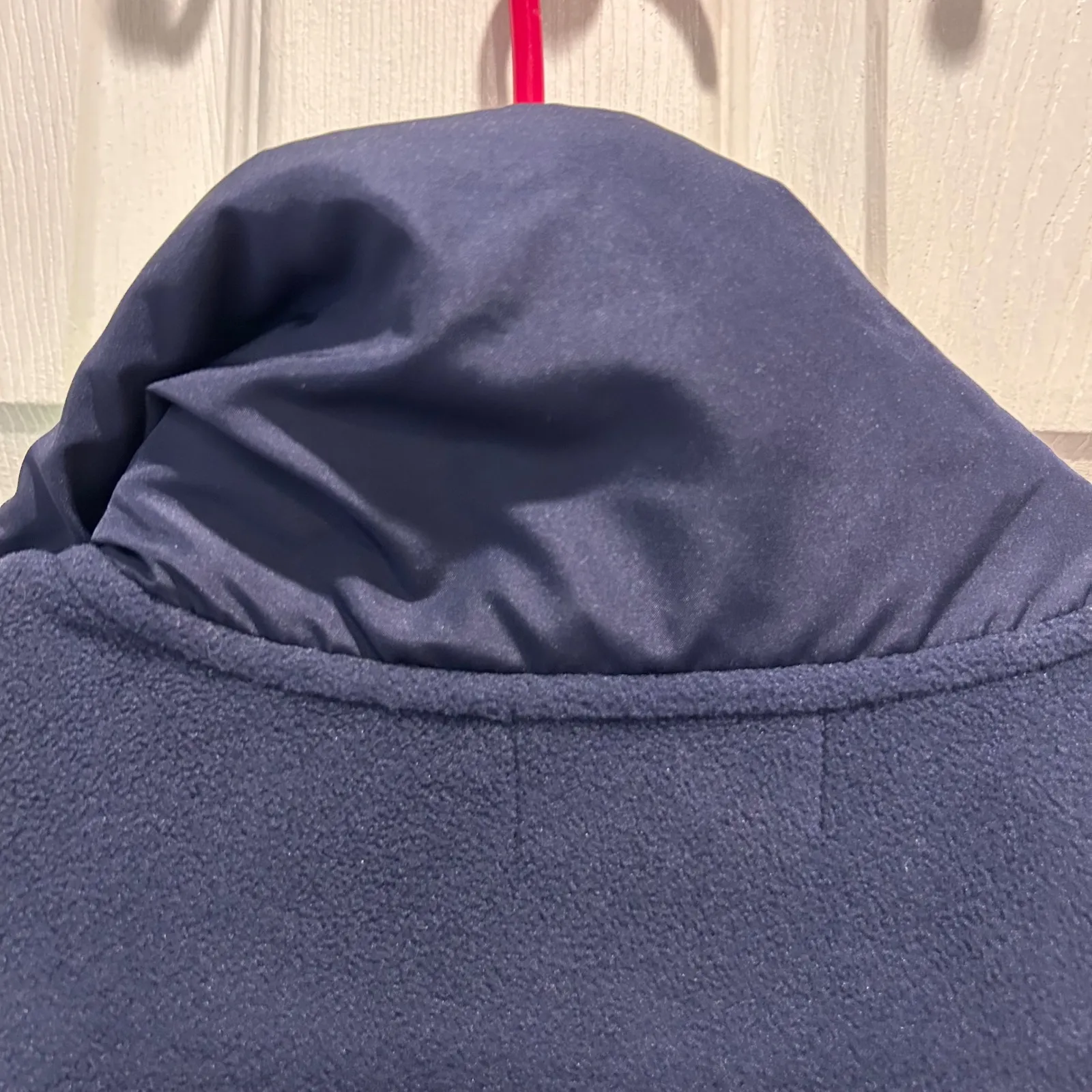 LRL Ralph Lauren Active Womens Navy Quilted Fleece Pullover Jacket Sz L Gorpcore - Image 6