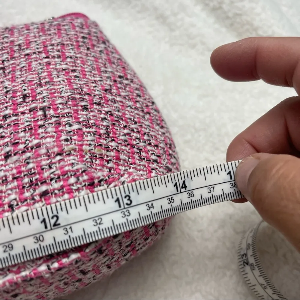 Wine pink clutch tweed design - Image 5