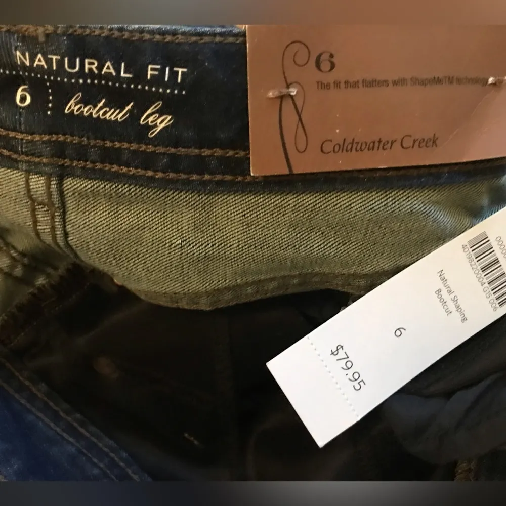 Coldwater creek natural fit boot cut jeans size 6 - Image 13