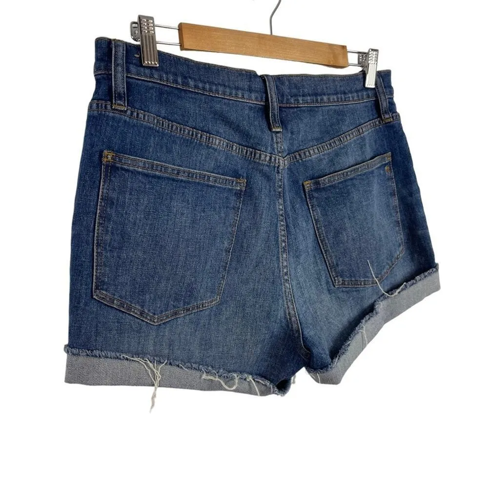 Madewell High-Rise Denim Shorts in Glenoaks Wash: Cutoff Edition Stretch Size 30 - Image 10