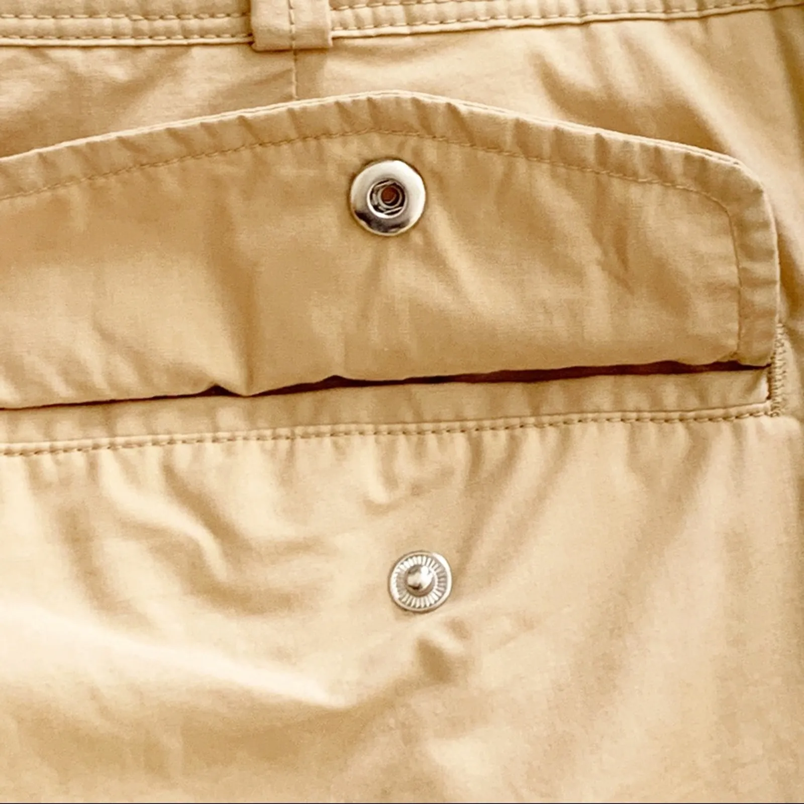 Lauren Ralph Lauren Sport Pants Tan Button Roll Cuff Cotton Cargo Pants Size 14 - Image 11