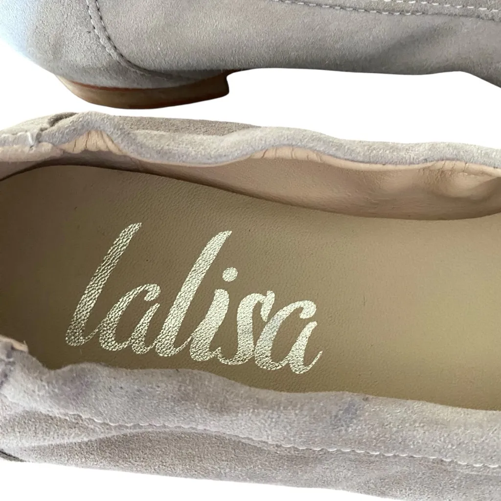 Lalisa Chloe Ballet Flat Taupe Snape Cap Toe size 40 US 9 - Image 5