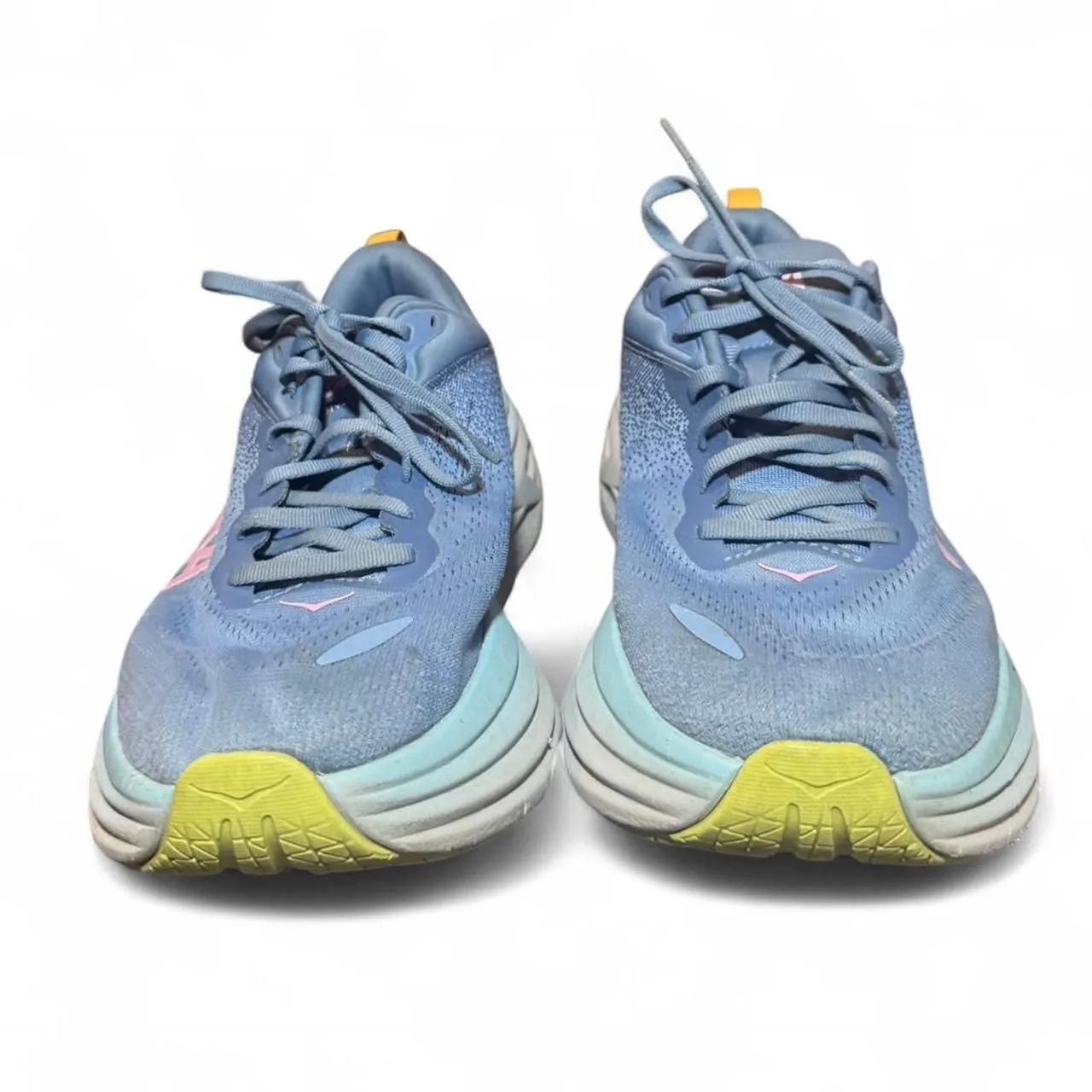 HOKA Bondi 8 Women’s 10.5B Running Shoes Gray Blue NO INSOLES Cushioned walking - Image 7