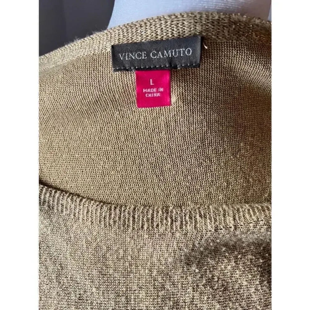 Vince Camuto Gold metallic sparkle Sweater‎ - Image 4