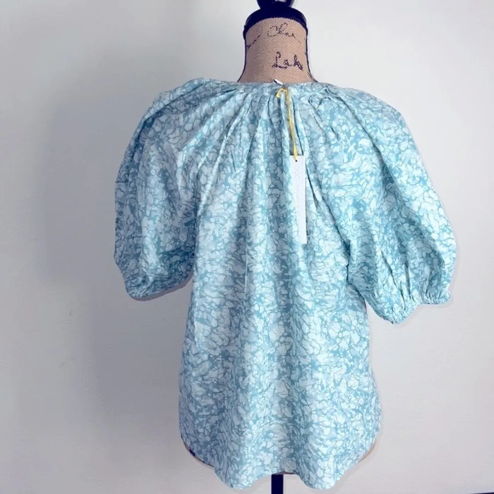 House of Harlow 1960 top maritime seafoam print Size L NWT - Image 5