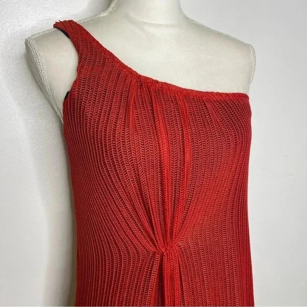 Judith March One Sleeve Overlay Net Dress Size Medium - Image 3