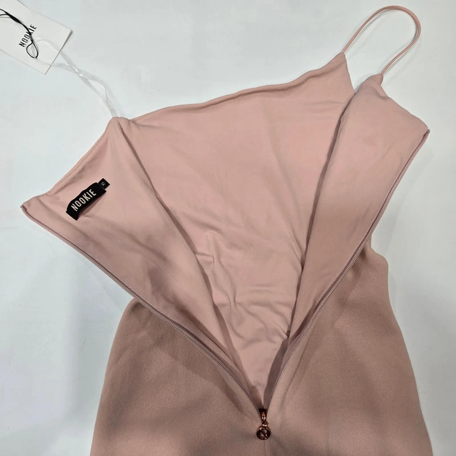 Nookie Lust One Shoulder Gown in Blush XS - Image 12