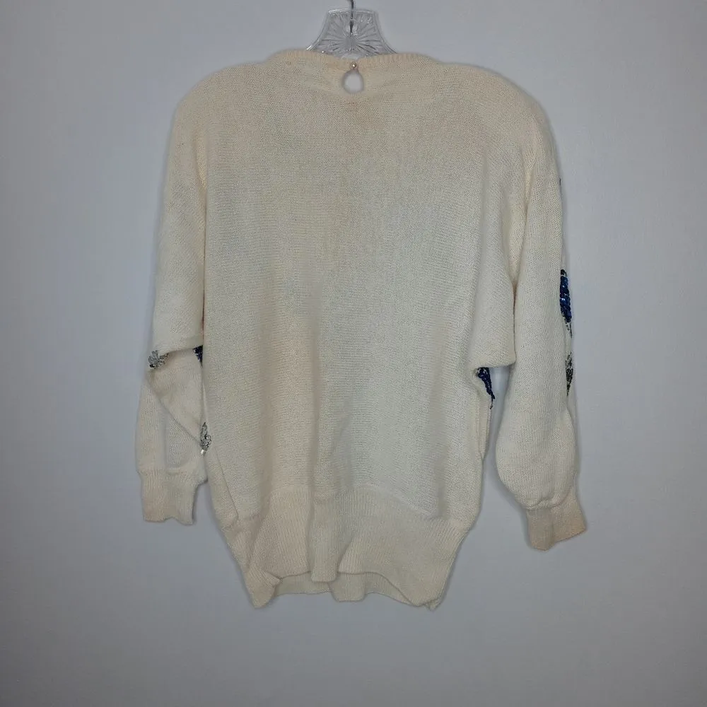 Vintage Gibson Sequined Sweater Size Medium - Image 6