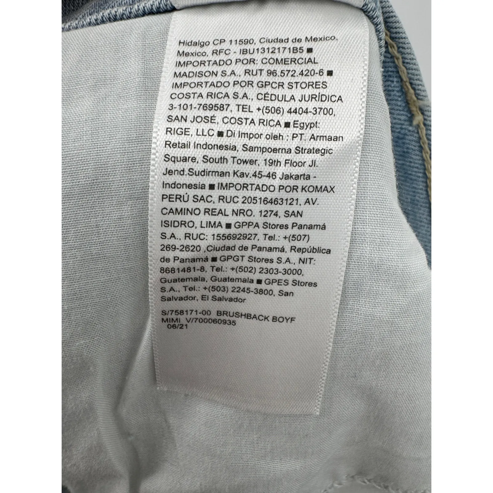 Old Navy Jeans 16P boyfriend brushback built in warm mid rise blue denim NEW - Image 8