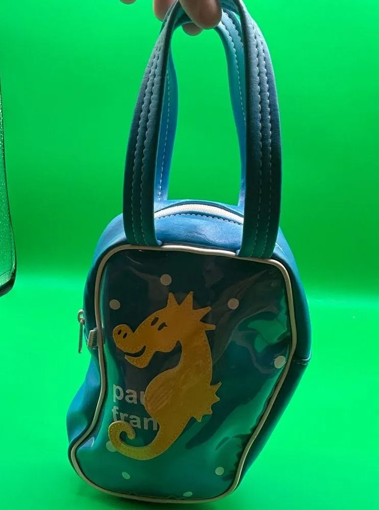 A Very Cool Blue Rare Maxine The Seahorse Vintage 2004 Paul Frank Handbag - Image 5
