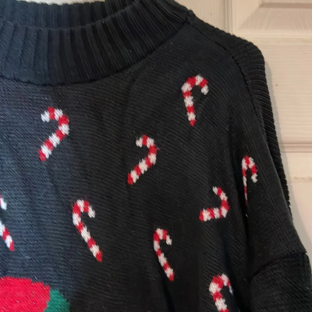 Vintage Adele Knitwear Ugly Christmas Sweater Bear With Gifts Candy Canes XL - Image 7