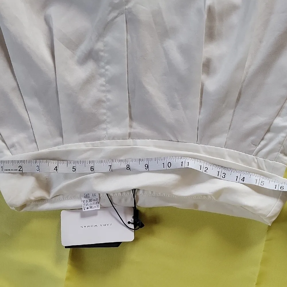 ZARA  Women’s Wide Leg Pants Cream  size S - Image 8