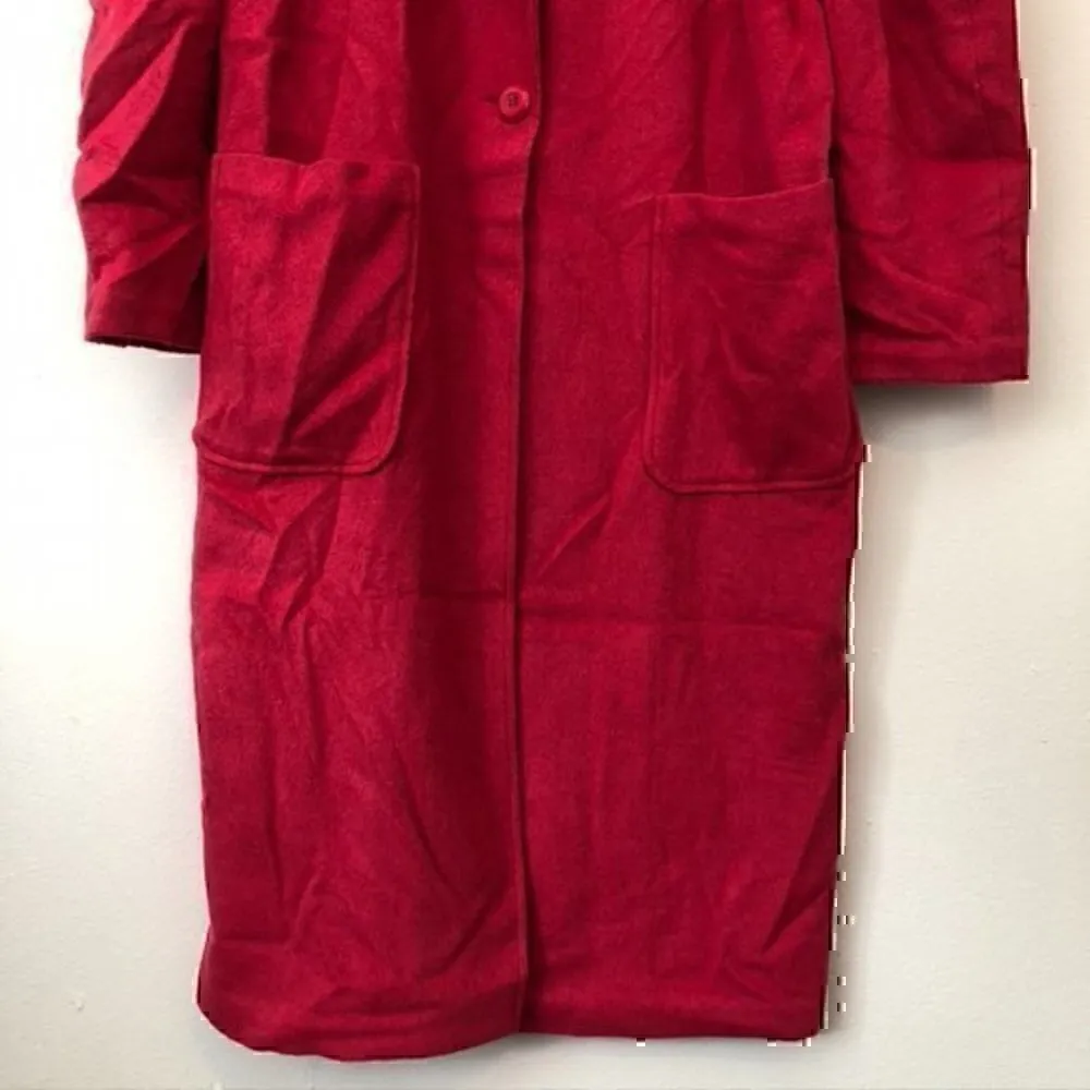 Leith NWOT  Single Button Long Jacket Pink WOOL Lightweight Fall Spring Coat S - Image 5