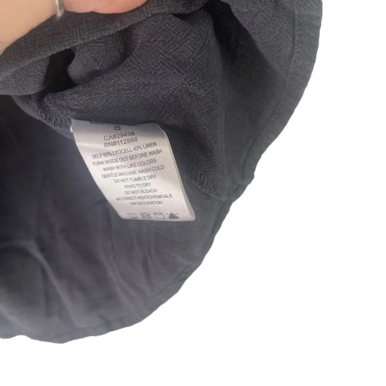 Miss Me‎ Women's Size Small Blue Linen Blend Boho Aztec Top - Image 7