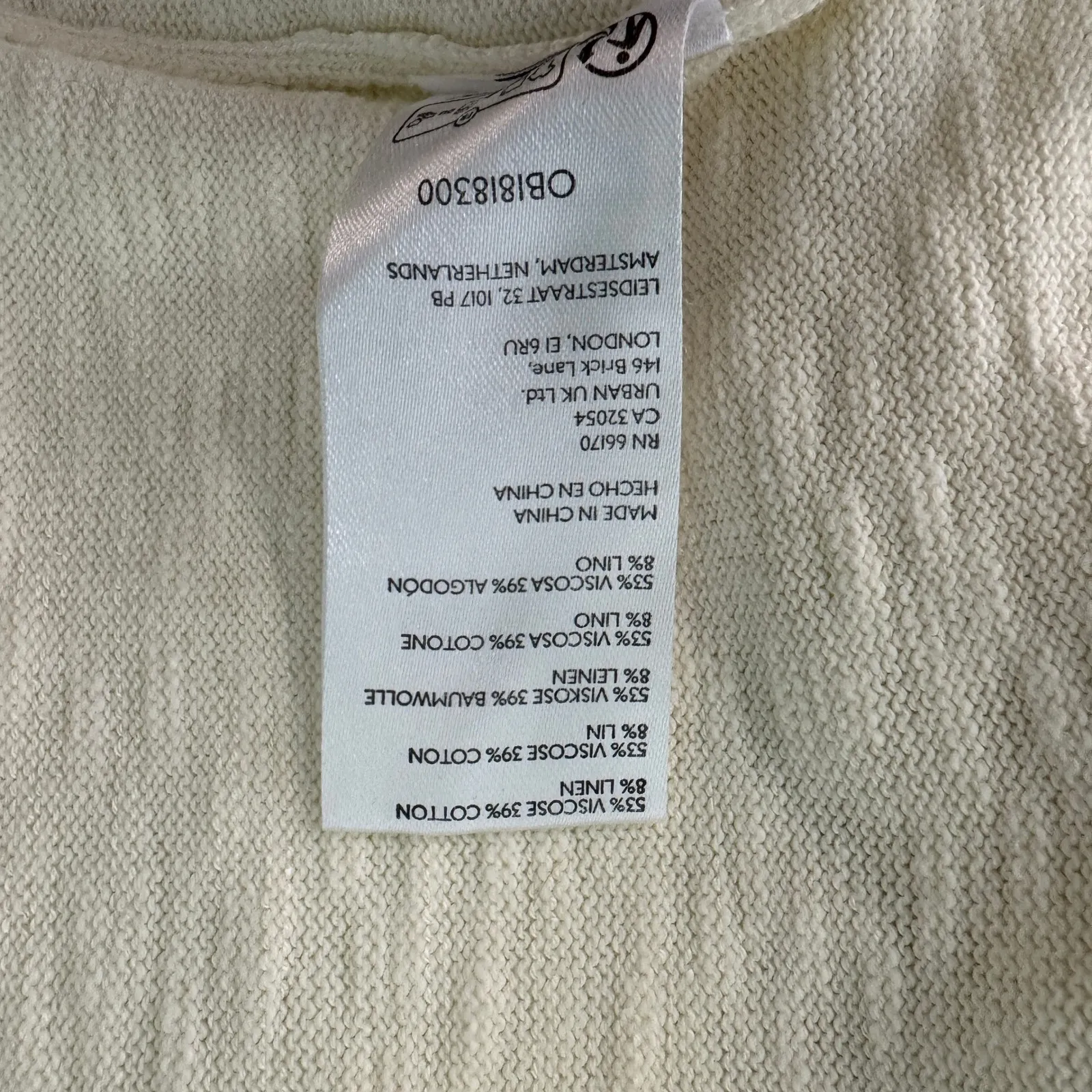 Free People  Beach Marina Del Sol Sweater Medium Ivory Boho Casual Minimalist - Image 11