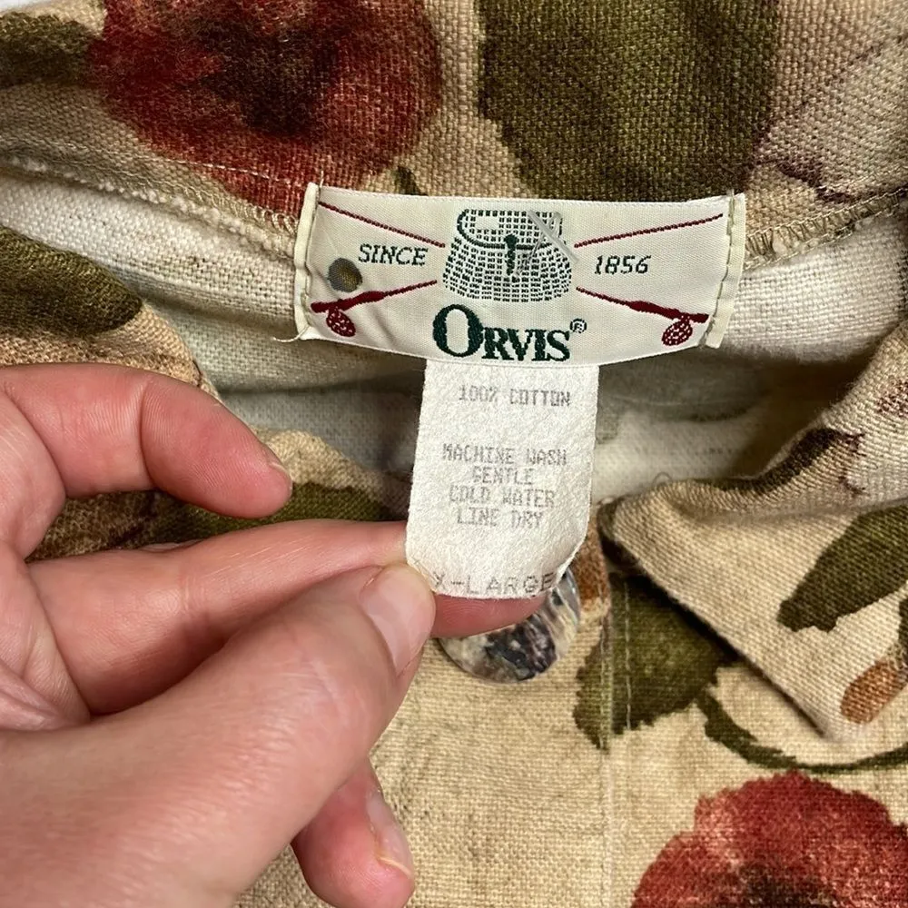 Vintage Orvis Floral Boxy Jacket XL - Image 4