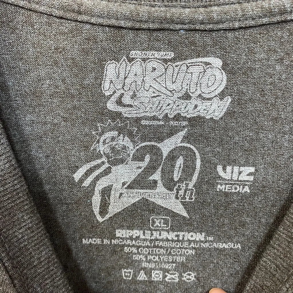 Naruto Shippuden Akatsuki Anime T-Shirt XL - Image 4