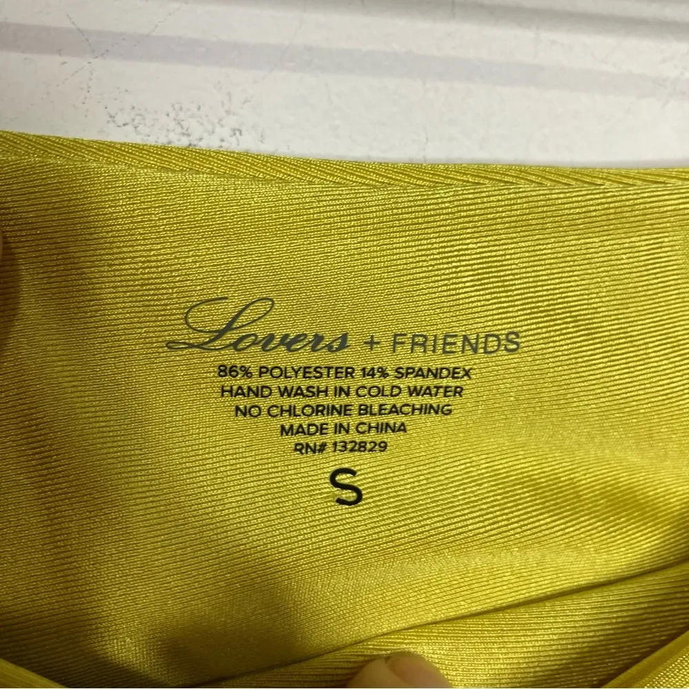 Lovers + friends bikini bottoms greenish yellow new‎ without tags women’s small - Image 2