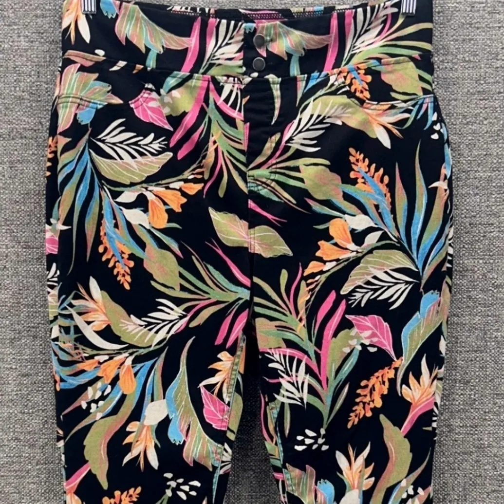 Hawaiian Boho Pants Black 14W Or‎ 0X - Image 3