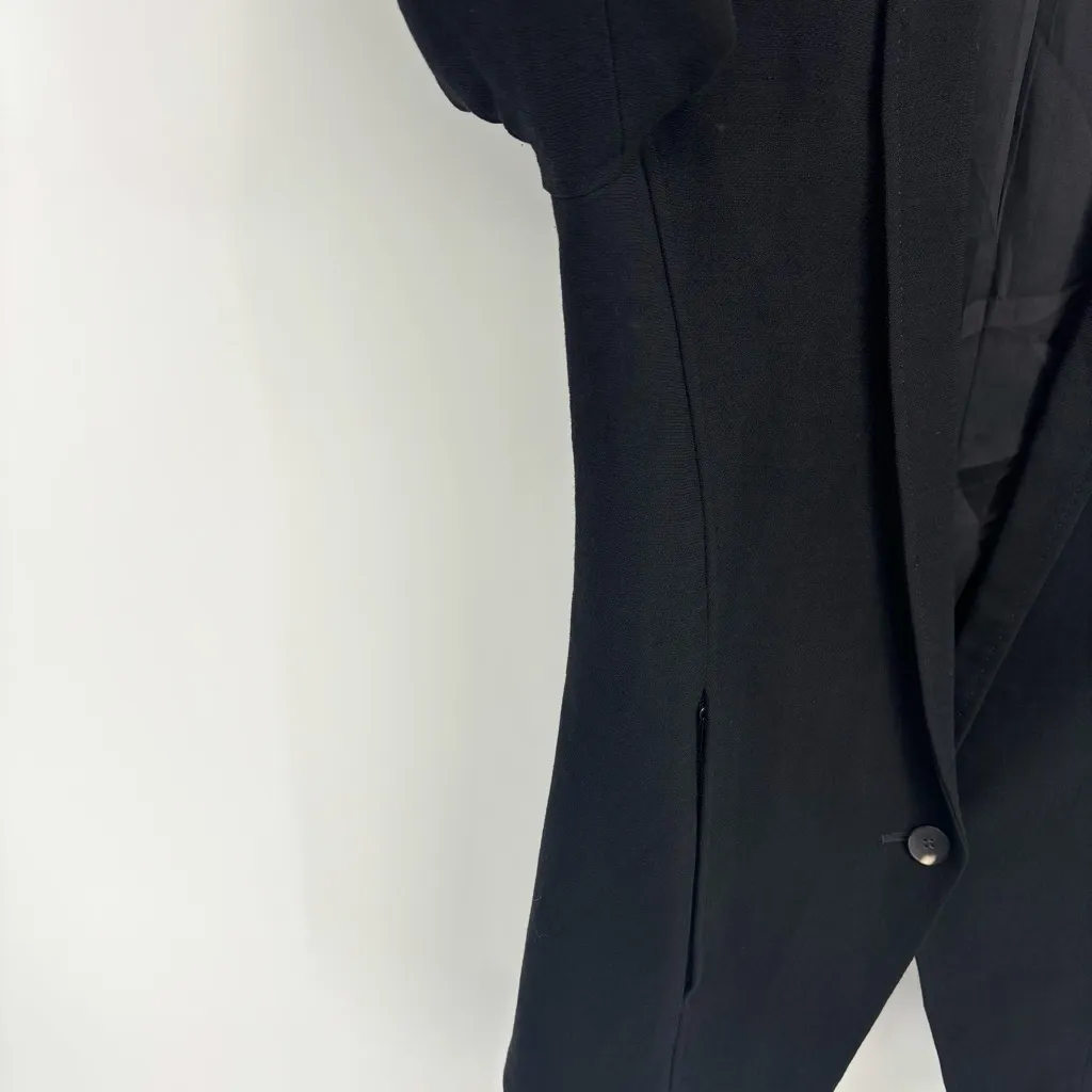 Helmut Lang Black Blazer Dinner Size 2 Single Breasted - Image 7