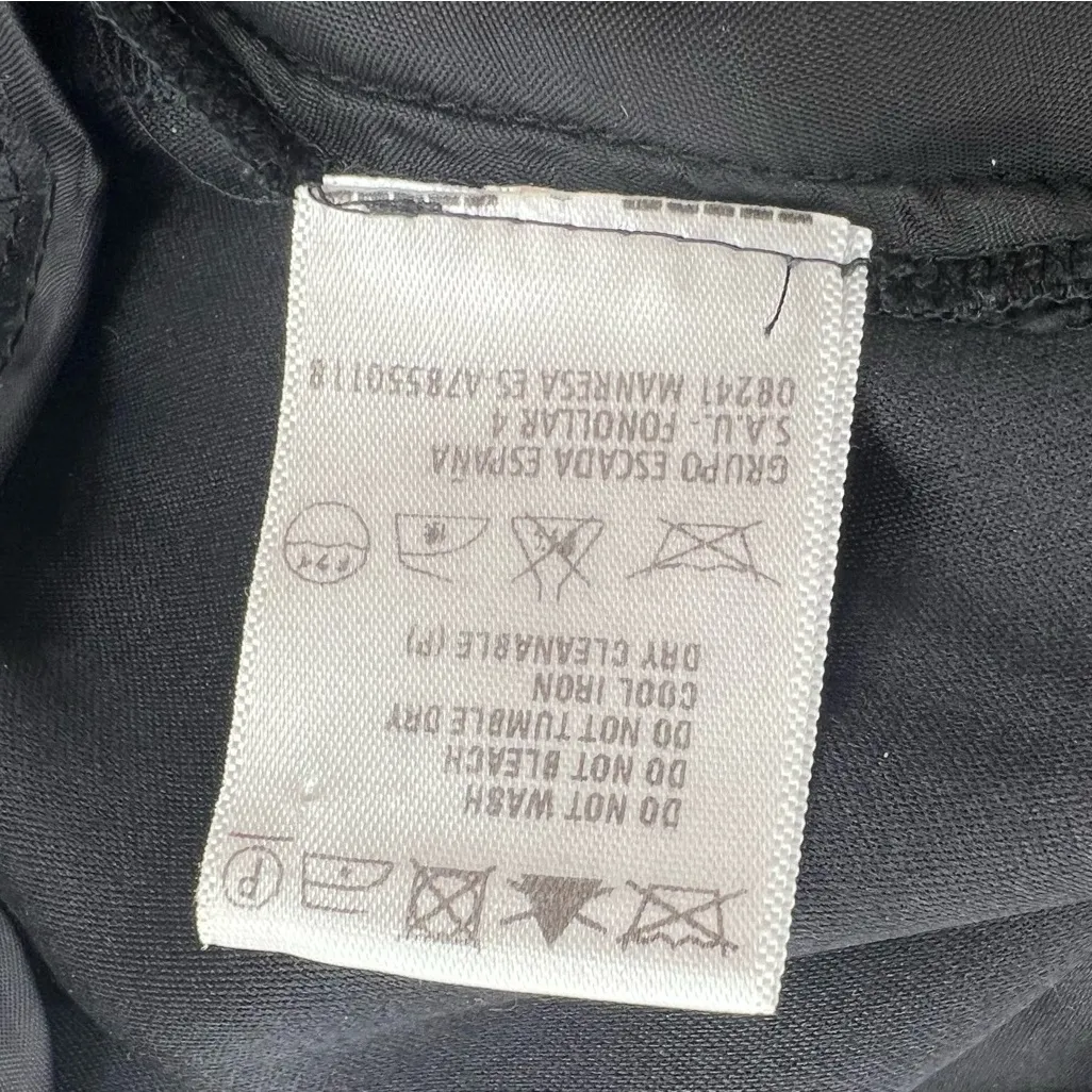 Escada Silk Dress Pants 38 Black - Image 11