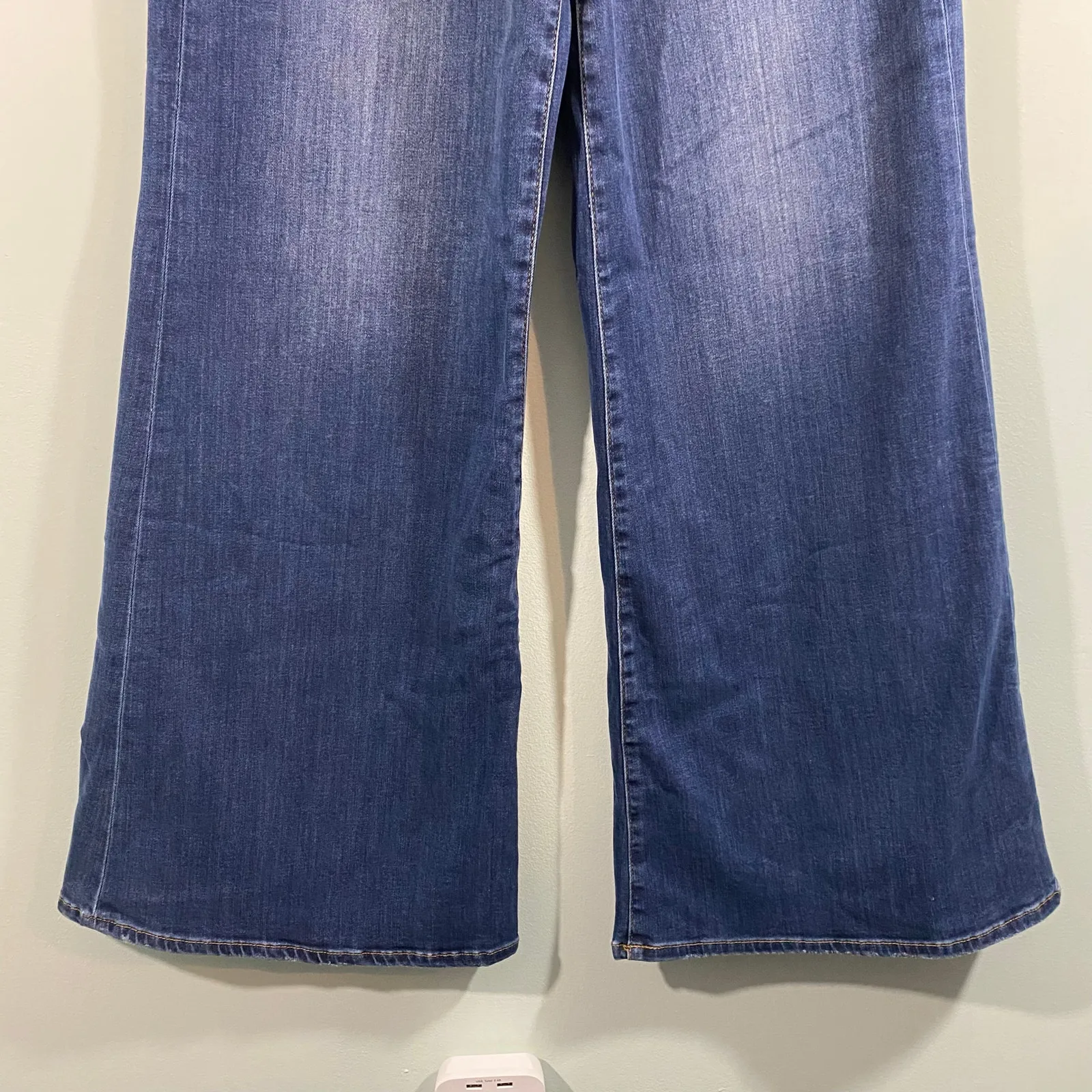 Frame Women Orlena Blue Le Plazzo High Rise Wide Leg Jeans Size 28 #LPP865 - Image 3