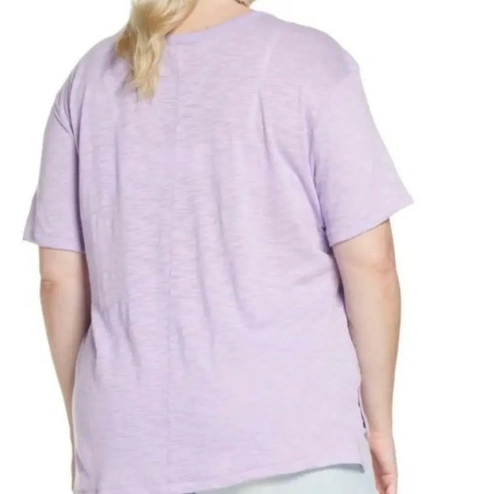 NWT  x Claudia Sulewski U-Neck Tee Purple Betta - Image 55