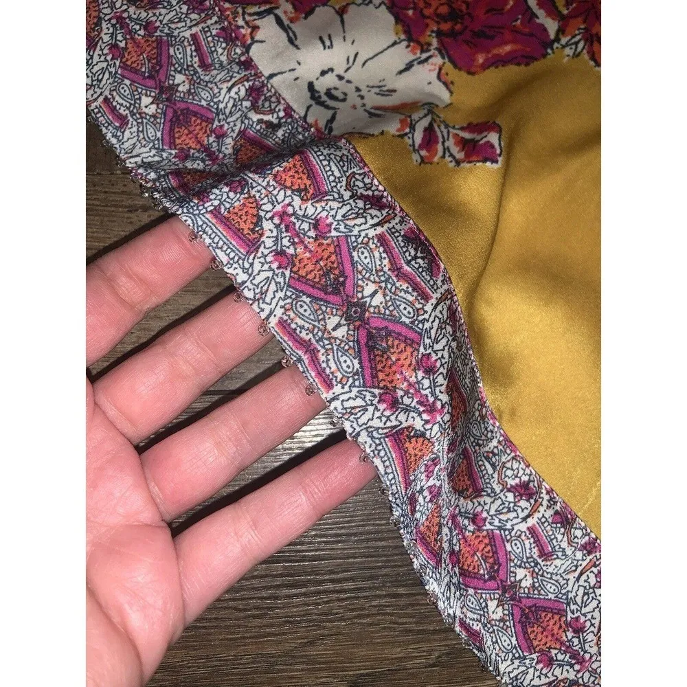 NWOT Free People Move Lightly Cami In Yellow Beaded Boho spring Small revolve - Image 7