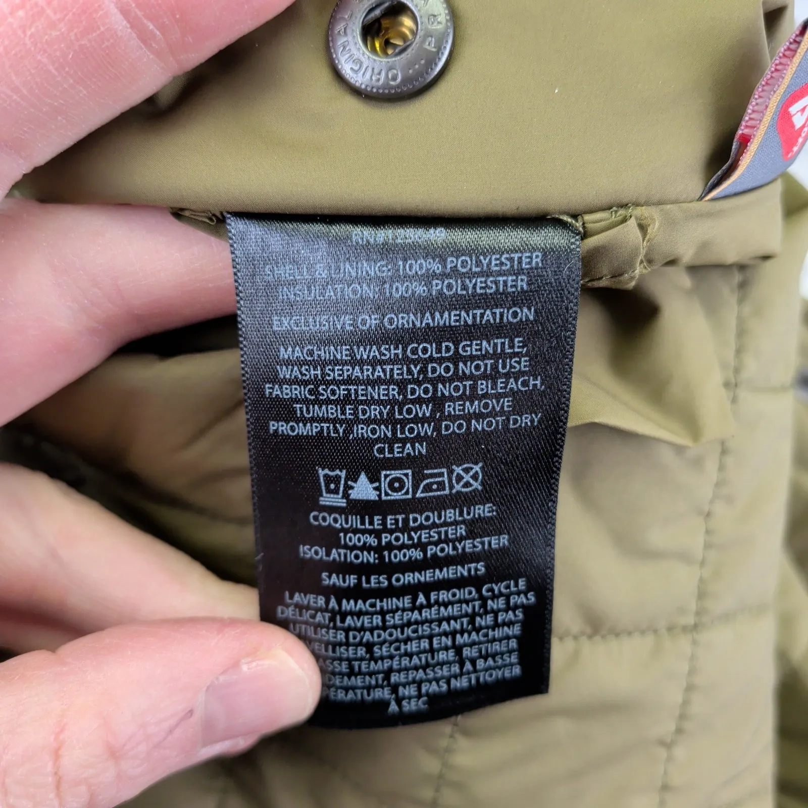 AETHER Bardo Poncho Jacket Quilt Cape Command Green Primaloft One Size OS Winter Size M - Image 5