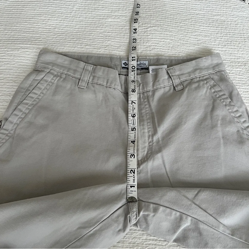 COLUMBIA khaki pants hiking cotton size 8 Tan - Image 8