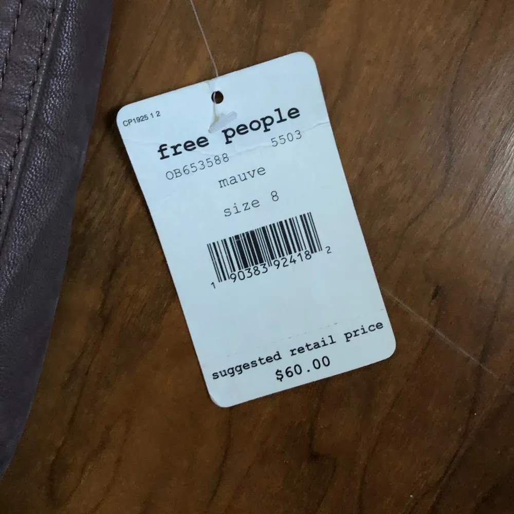 ✨NWT | Free People | Mauve Leather Skirt - Image 3