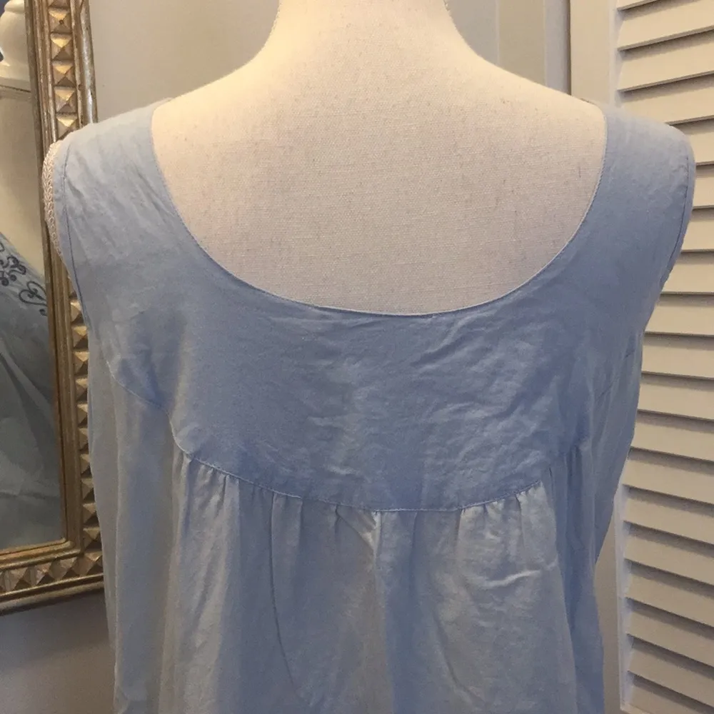 Beautiful, colorful dress with pockets. Blue Size 18 - Image 4