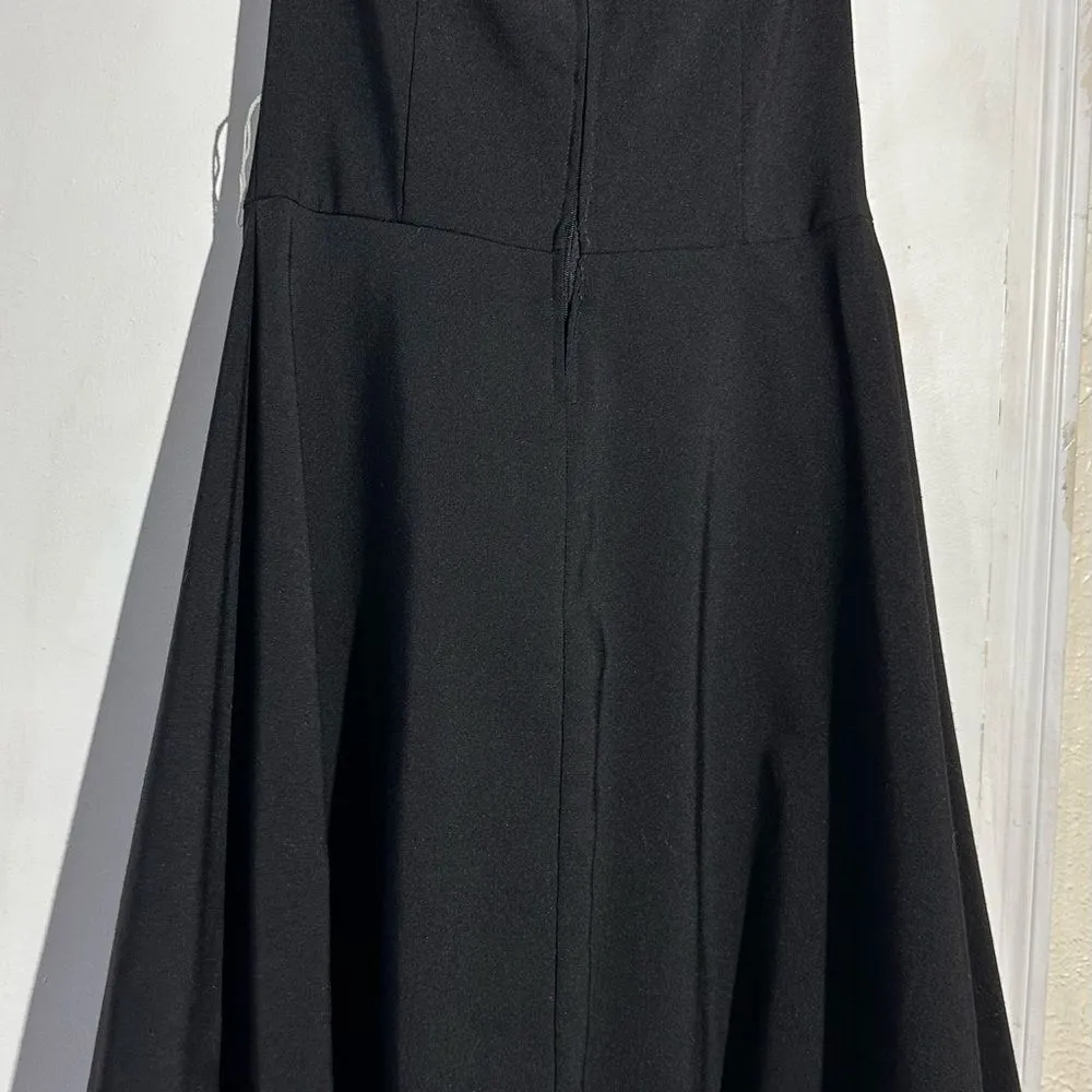 Ruby Rox Black Maxi Asymmetrical A-Line Skirt - Image 3