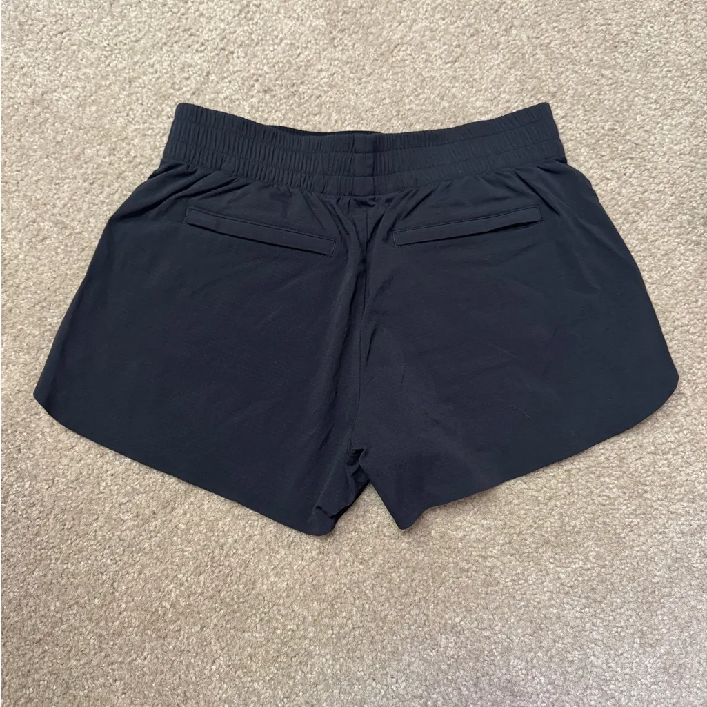 Athleta athletic golf tennis Black Women's Shorts zipper pocket size 4 - Image 2