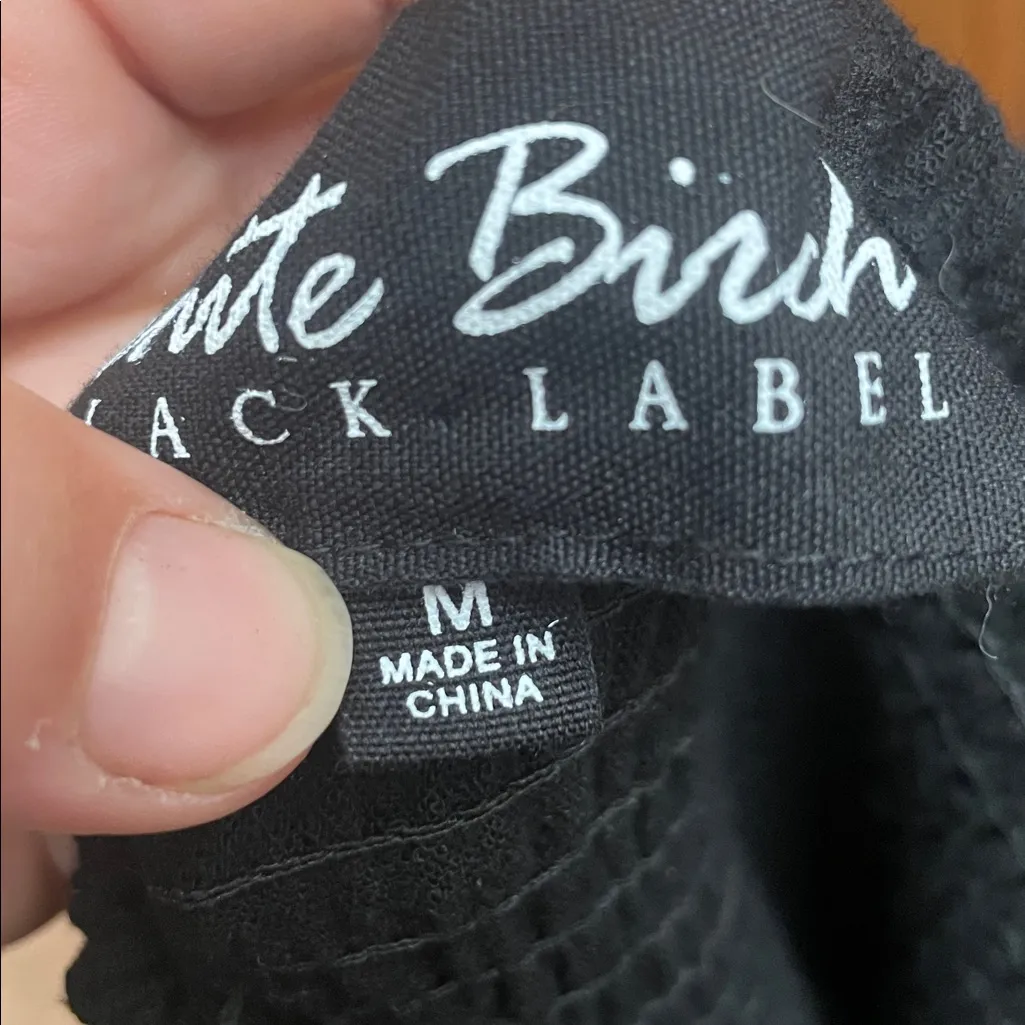 White Birch black label Full Size Halter Neck Wide Leg Jumpsuit Pockets medium - Image 13