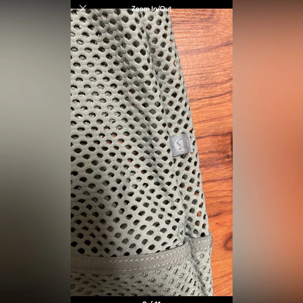 Lululemon women’s Relaxed Fit Mesh Jacket in grey sage size 4 Green - Image 5