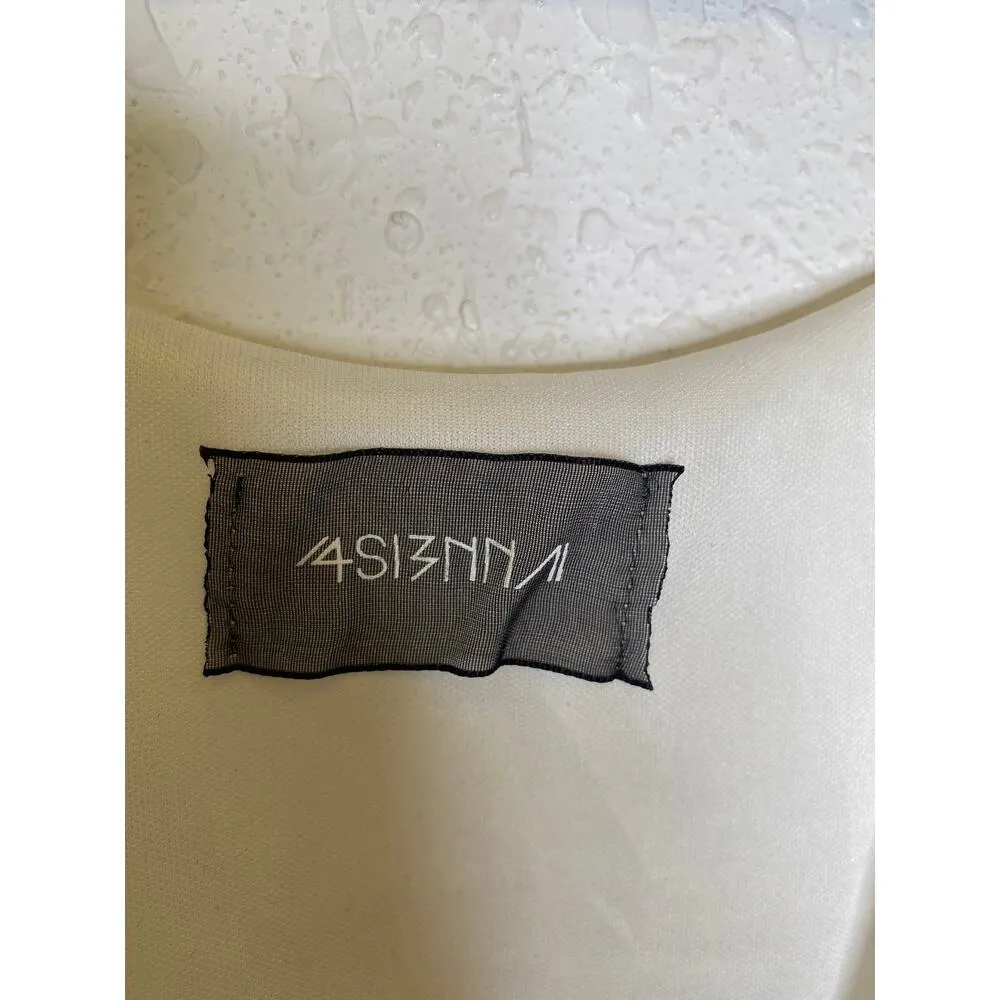 Asi3nna Anthro White Lace Shorts Romper EUC Sz Lg Lined Crochet Lace Summer - Image 6