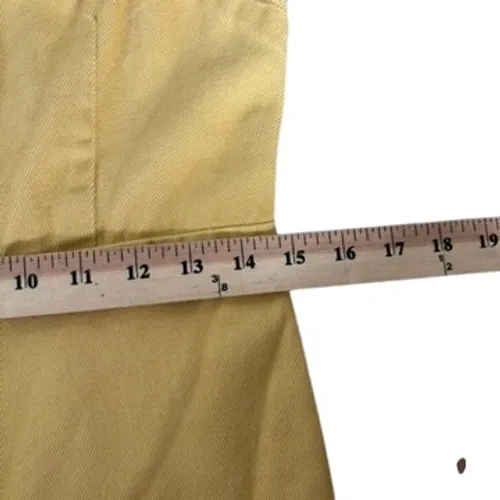 Urban Outfitters 100% Cotton Denim Jumpsuit Sz S Yellow Boho Hipster Folk Goblin - Image 5