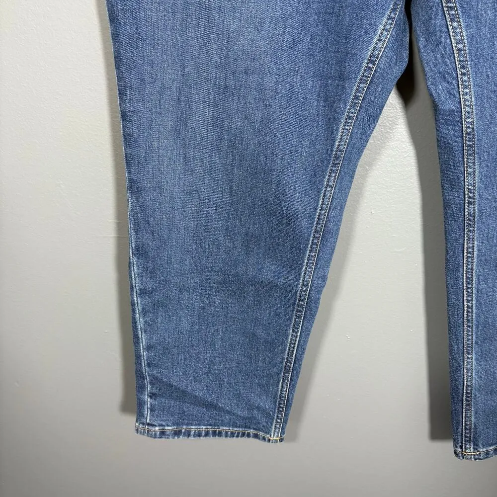 Everlane NWT Women's Cheeky Jean Straight Leg Crop - 35 - High Rise Mom Jeans - Image 3