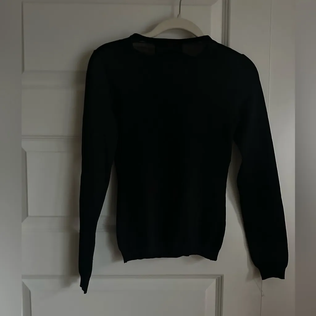 Moschino‎ Couture Stretch Knit Sheer Paneled Top - Image 10