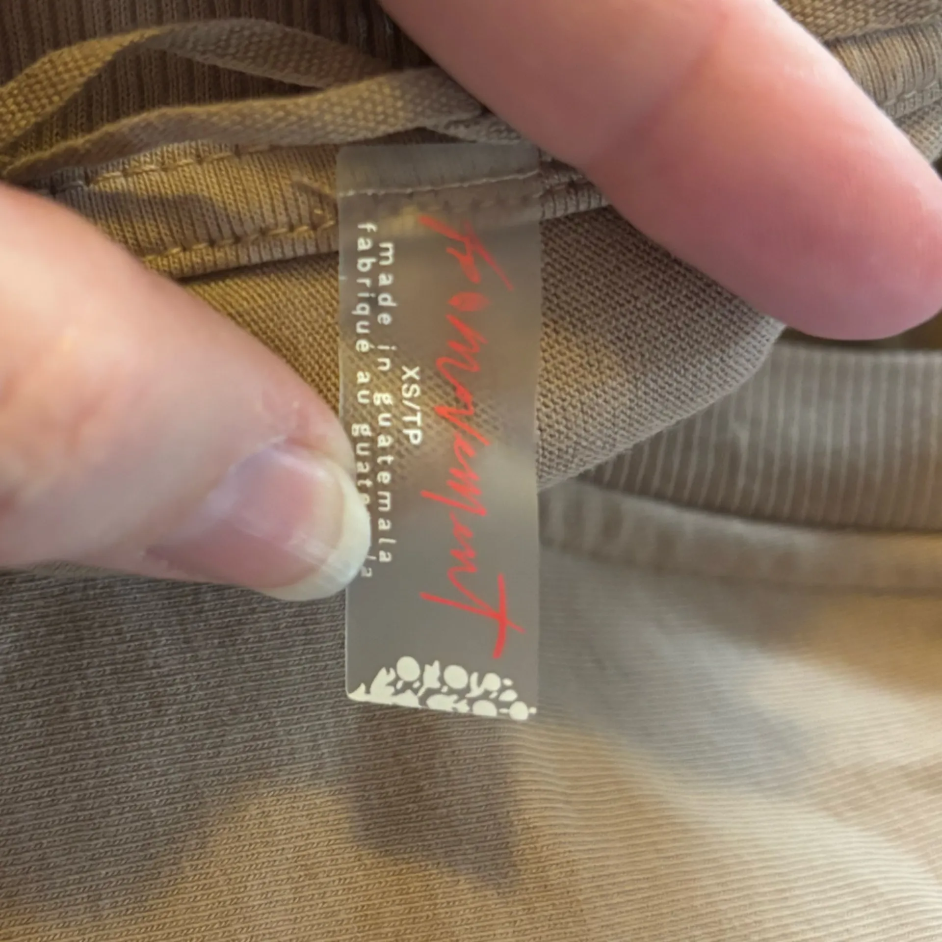 NWT Free People Movement Hot Shot Tee Romper sz XS Tan - Image 4